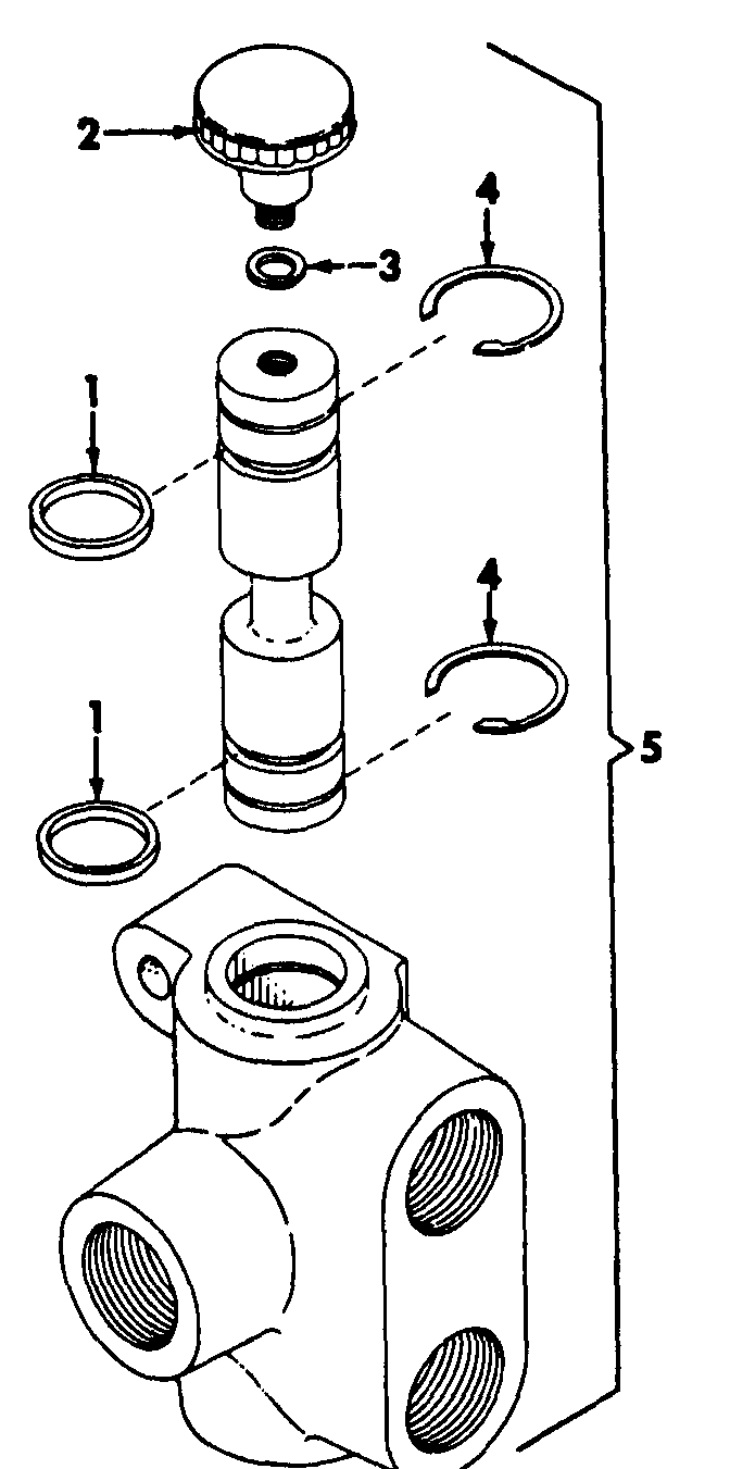 Selector Valve Diagram and Parts List for CUB185  Cub Cadet Lawn Tractor